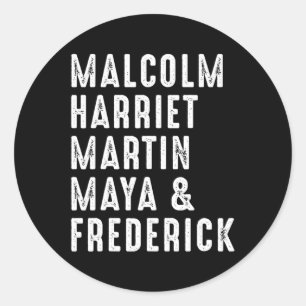 Harriet Martin Maya Frederick Black Leaders Runder Aufkleber