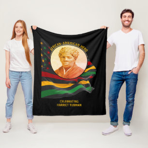 HARRIET TUBMAN American Hero BLACK GESCHICHTE Fleecedecke
