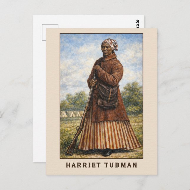Harriet Tubman Art In Color Postkarte (Vorne/Hinten)