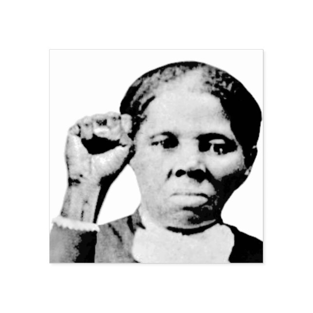 Harriet Tubman Black Power Fist 20 Dollar Bill Gummistempel (Prägung)
