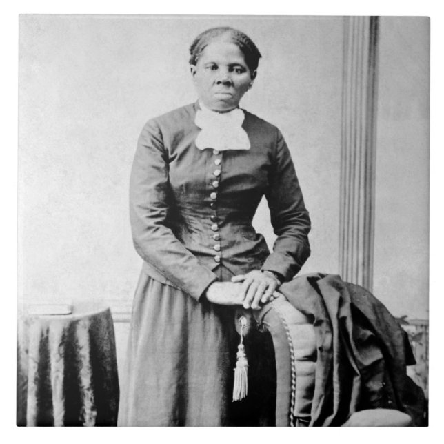 Harriet Tubman Conductor Untergrund Railroad Fliese (Vorderseite)