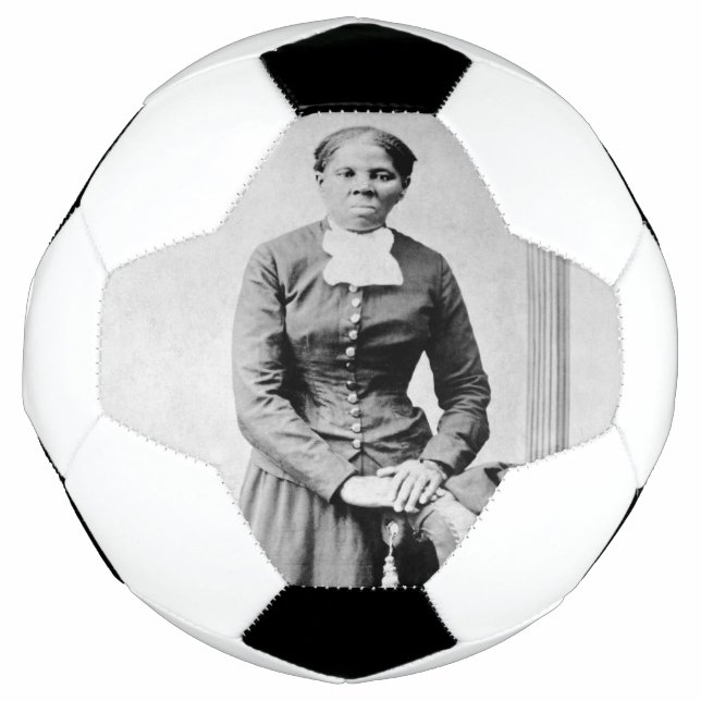 Harriet Tubman Conductor Untergrund Railroad Fußball (Vorderseite)