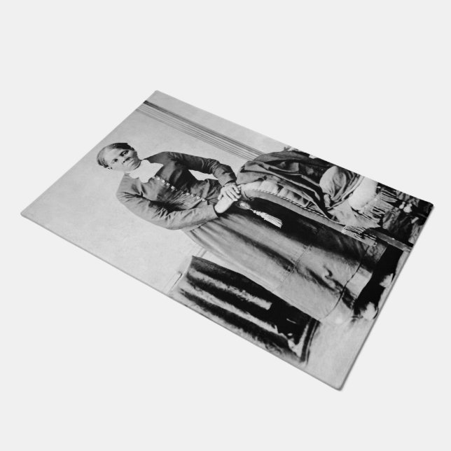 Harriet Tubman Conductor Untergrund Railroad Fußmatte (Schrägansicht)