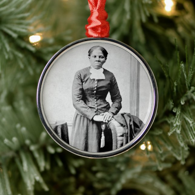 Harriet Tubman Conductor Untergrund Railroad Ornament Aus Metall (Baum)