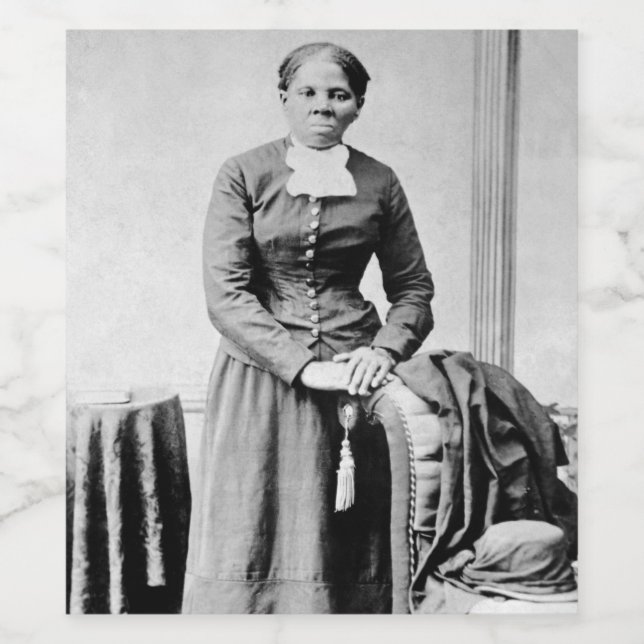 Harriet Tubman Conductor Untergrund Railroad Weinetikett (Einzelnes Label)
