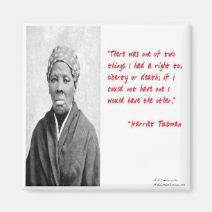 Harriet Tubman "Freiheit Oder Tod" Zitat Geschenke Magnet