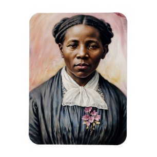 Harriet Tubman Original Wasserfarben Kunst Magnet