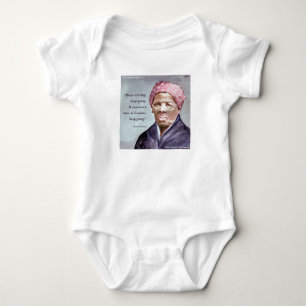 Harriet Tubman & Quote Baby Bodysuit Strampler