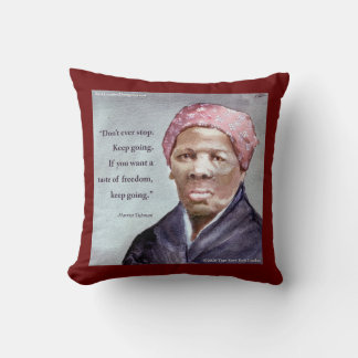Harriet Tubman & Quote Kissen