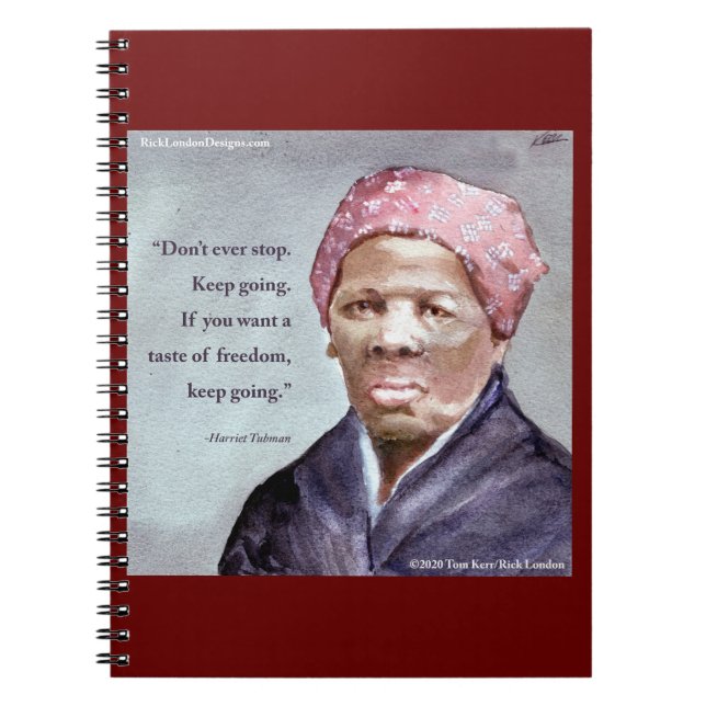 Harriet Tubman & Quote Notizblock (Vorderseite)