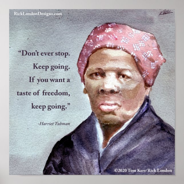 Harriet Tubman & Quote Poster (Vorne)