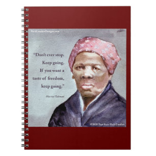 Harriet Tubman & Zitat Notizblock