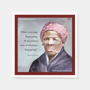 Harriet Tubman & Zitat Serviette