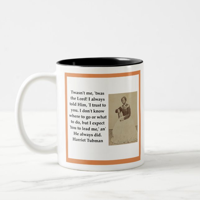 Harriet Tubman Zweifarbige Tasse (Links)