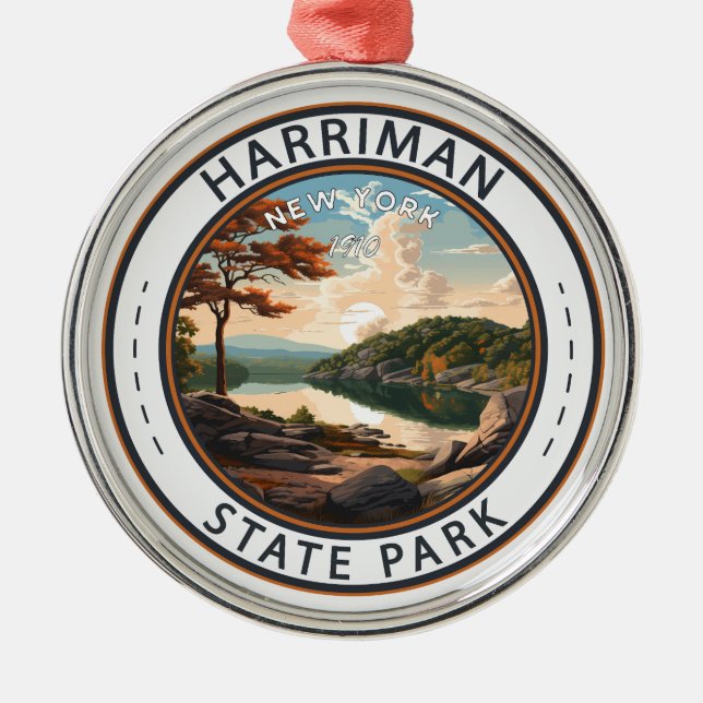 Harriman Staat Park New York Abzeichen Ornament Aus Metall (Vorne)