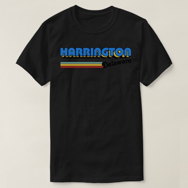 Harrington Delaware Retro Style Design T-Shirt (Design vorne)