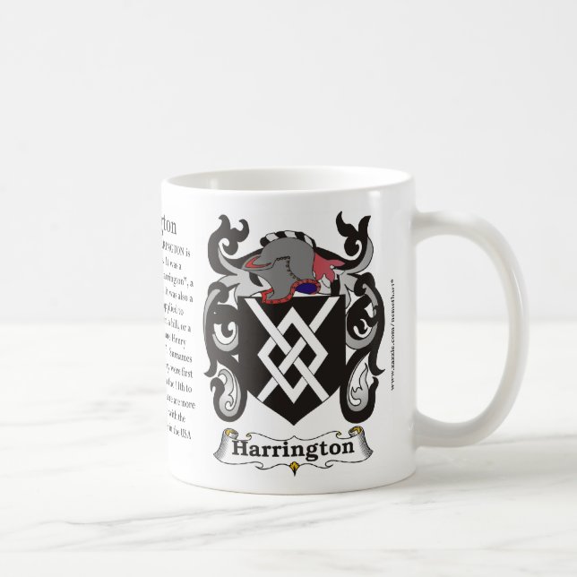Harrington Familien-Wappen Tasse (Rechts)