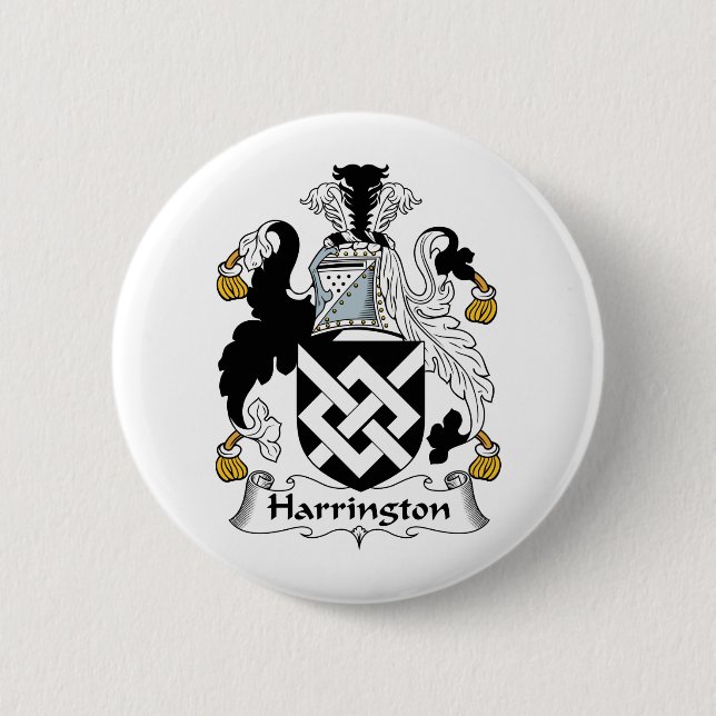 Harrington Familienwappen Button (Vorderseite)