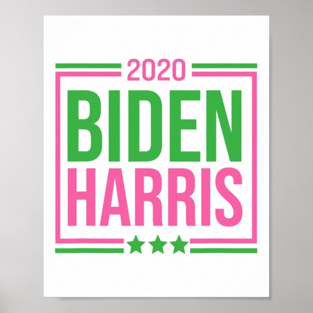 Harris 2020 Rosa Grüne Studentinnenverbindung - Wa Poster (Vorne)