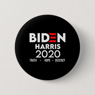 Harris 2020 Truth Hope Decency Shirt Vintag Elect Button