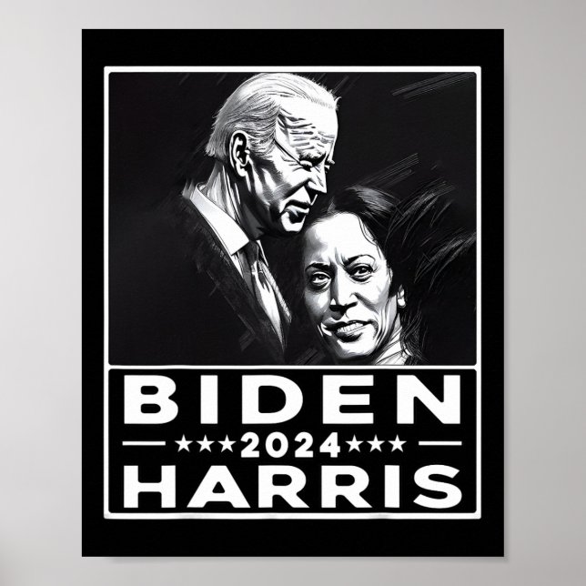 Harris 2024 47. Präsidentschaftswahl Joe Biden Kam Poster (Vorne)