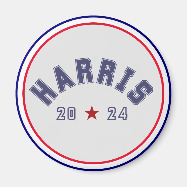 Harris 2024 Athletic Word Art Magnet (Vorne)