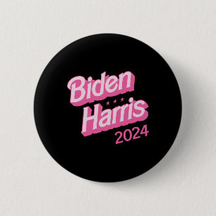 Harris 2024 Black S Joe Kamala Funny Präsident Button