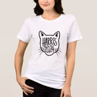 Harris 2024 Cat Design Political T-Shirt