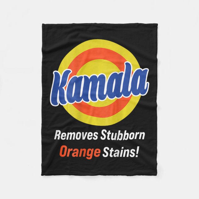 Harris 2024 entfernt stubborene Orangensteine (auf Fleecedecke (Vorderseite)