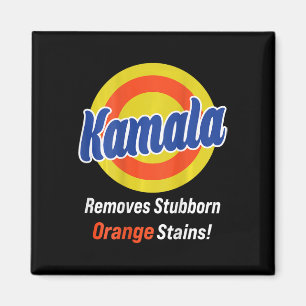 Harris 2024 entfernt stubborene Orangensteine (auf Magnet