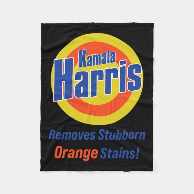 Harris 2024 entfernt Stubborn-Orangenstände 4 Fleecedecke (Vorderseite)