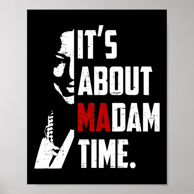 Harris 2024 Es geht um Frau Time President Electi Poster (Vorne)