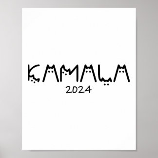 Harris 2024 Funny Niedlich Childless Cat Lady Poster