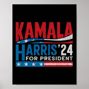 Harris 2024 für Präsidentschaftswahl für Kama Poster