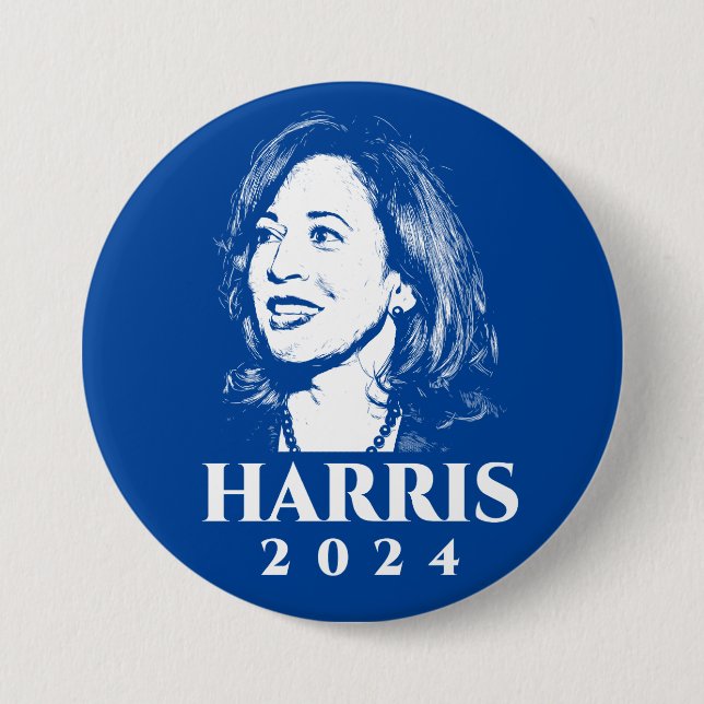 Harris 2024 kamala Wahlkampf Foto Button (Vorderseite)