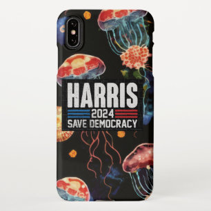 Harris 2024 Kampagnenphanopp mit Jellyfish Des iPhone Hülle