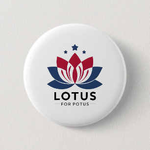 Harris 2024 Lotus für Potus Präsident Trend Electi Button