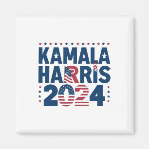 Harris 2024 Politische Patriotische Erklärung Demo Magnet