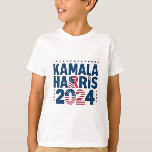 Harris 2024 Politische Patriotische Erklärung Demo T-Shirt