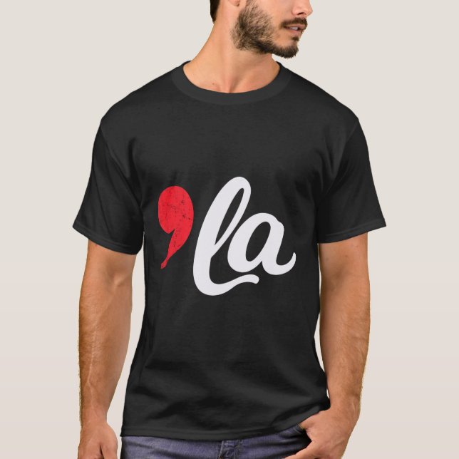 Harris 2024 Präsident Comma La Funny 1 T-Shirt (Vorderseite)