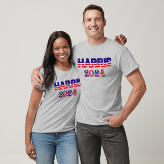 Harris 2024 Präsident Demokrat Flag LT Unisex T-Shirt