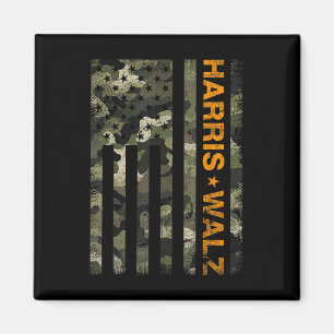 Harris 2024 Präsident Usa Camouflage Typs Walz Wa Magnet