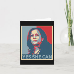 Harris 2024 Präsident Wahl Kamala Ja Sie Kann Karte