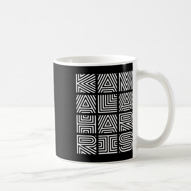 Harris 2024 Quilted Geometry Lettering Kaffeetasse (Rechts)