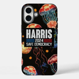 Harris 2024 Rett Democracy Jellyfish Phone Case