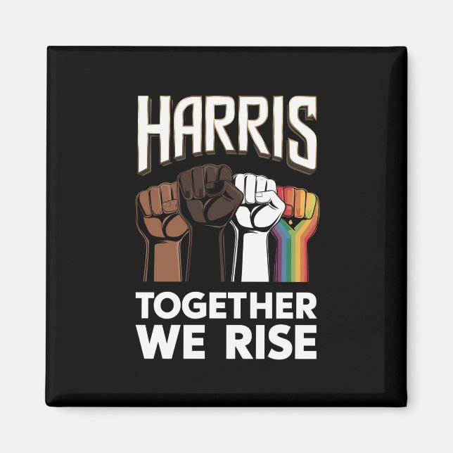 Harris 2024 Wahl LGBT Kamala Harris 2024 Magnet (Vorne)