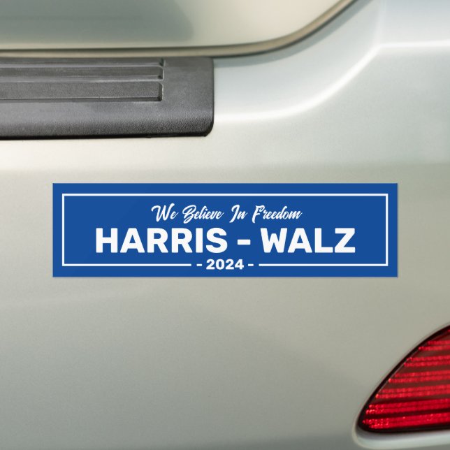 Harris 2024 Wir glauben an Freiheit Autoaufkleber (Auf Auto)