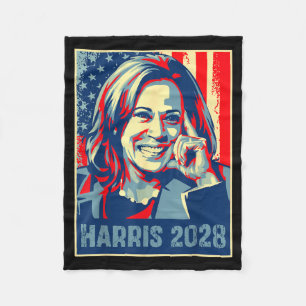 Harris 2028 Wähle Präsident Kamala Harris Wahl Fleecedecke