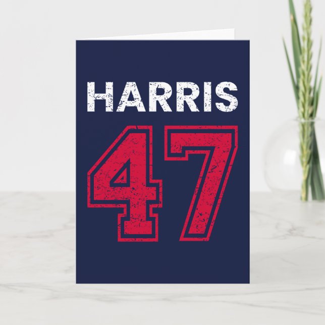 Harris 47 I - Kamala Harris für den Präsidenten Karte (Vorderseite)
