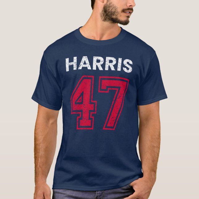 Harris 47 I - Kamala Harris für den Präsidenten T-Shirt (Vorderseite)